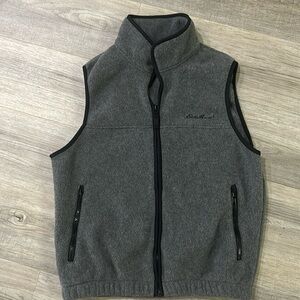 Eddie Bauer Men’s zip up fleece vest size Small